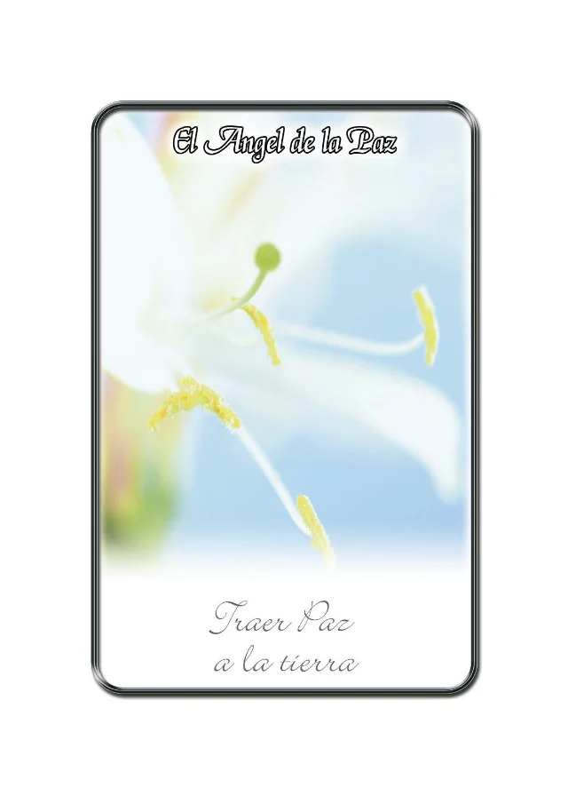 Carta Àngel de la Pau de l'oracle Semillas de Ángel