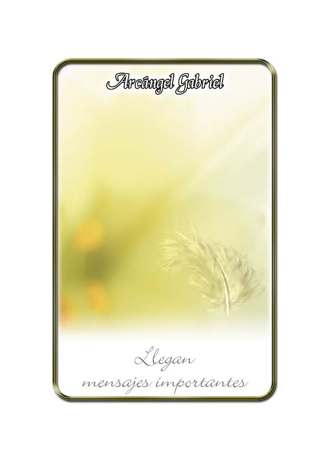 Carta Arcàngel Gabriel de l'oracle Semillas de Ángel